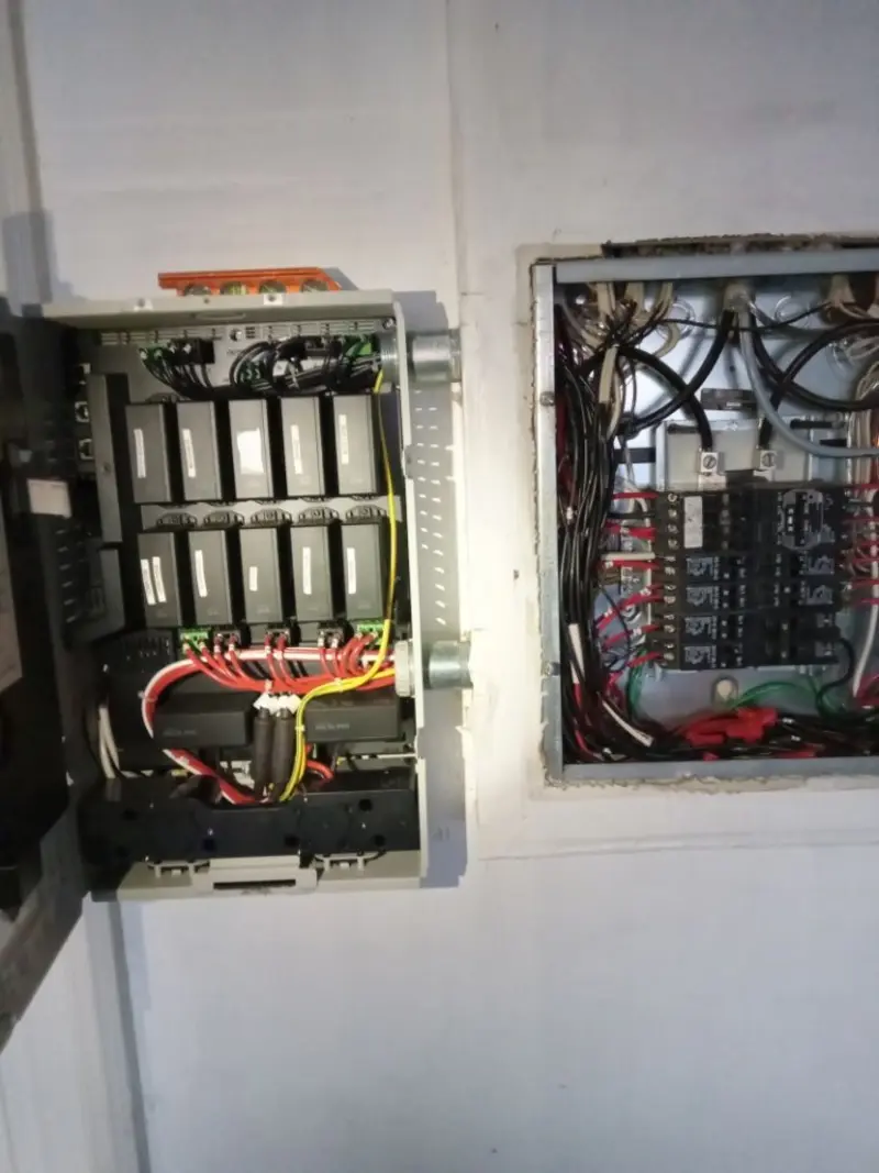 Electrical panel upgrade completed for Security Camera Wiring in Emerald Lake Hills